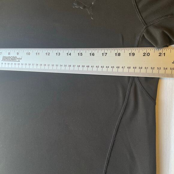 PUMA Women T-shirt size M US Black Short Sleeve CloudSpun Casual Workout Active - Picture 3 of 7